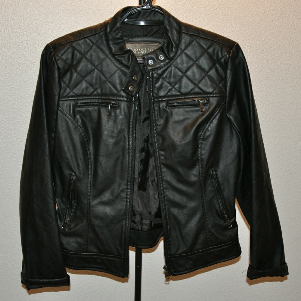 Black Faux Leather Jacket